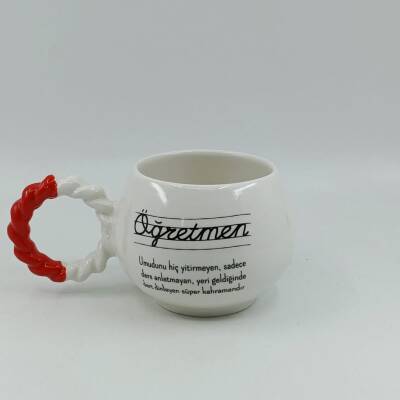 ÖĞRETMEN - BALONCUK KUPA - KIRMIZI SAP - 1