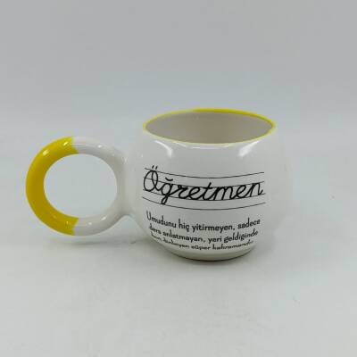 ÖĞRETMEN-BALONCUK KUPA - SARI SAP SARI TURNET - 1