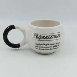 ÖĞRETMEN - BALONCUK KUPA - SİYAH SAP - 