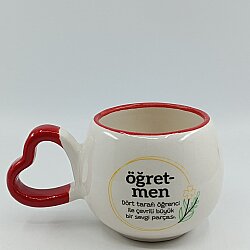 ÖĞRETMEN DÖRT TARAFI ÖĞRENCİ-AMOUR KUPA - KIRMIZI SAP KIRMIZI TURNET - 