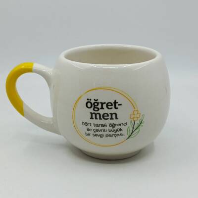 ÖĞRETMEN DÖRT TARAFI ÖĞRENCİ-BALON KUPA - SARI SAP - 1