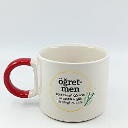 ÖĞRETMEN DÖRT TARAFI ÖĞRENCİ-D KUPA - KIRMIZI SAP - 