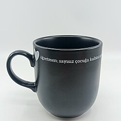 ÖĞRETMEN SAYISIZ ÇOCUĞA-JUNO KUPA - SİYAH GÖVDE SİYAH SAP - 