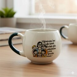 ÖĞRETMEN YÜCE GÖNÜLLÜ İNSAN-BALON KUPA - YEŞİL SAP - 