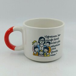 ÖĞRETMEN YÜCE GÖNÜLLÜ İNSAN-D KUPA - TURUNCU SAP - 