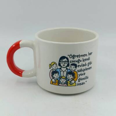 ÖĞRETMEN YÜCE GÖNÜLLÜ İNSAN-D KUPA - TURUNCU SAP - 1