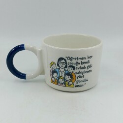 ÖĞRETMEN YÜCE GÖNÜLLÜ İNSAN-DÜĞÜM KUPA - KOBALT SAP - 