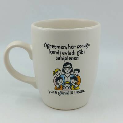 ÖĞRETMEN YÜCE GÖNÜLLÜ İNSAN-OVAL KUPA - TRANSPARAN SAP - 1