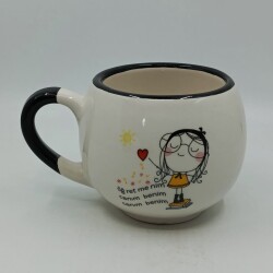 ÖĞRETMENİM CANIM BENİM-BALON KUPA - SİYAH SAP SİYAH TURNET - 