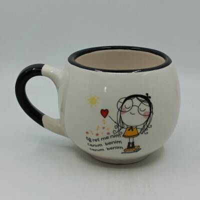 ÖĞRETMENİM CANIM BENİM-BALON KUPA - SİYAH SAP SİYAH TURNET - 1