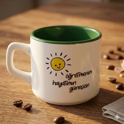 ÖĞRETMENİM HAYATIMIN GÜNEŞİSİN-VENUS KUPA - YEŞİL İÇ - 1