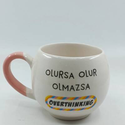 OLMAZSA OVERTHINKING-BALON KUPA - PEMBE SAP - 1
