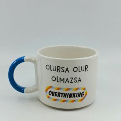 OLMAZSA OVERTHINKING-D KUPA - AÇIK MAVİ SAP - 