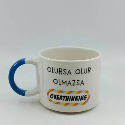 OLMAZSA OVERTHINKING-D KUPA - AÇIK MAVİ SAP - 1