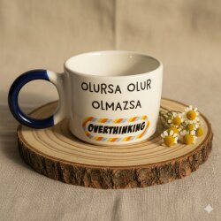 OLMAZSA OVERTHINKING-DÜĞÜM KUPA - KOBALT SAP - 