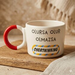 OLMAZSA OVERTHINKING-DÜĞÜM KUPA - TURUNCU SAP - 