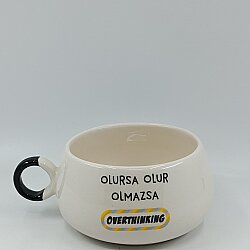 OLMAZSA OVERTHINKING-LUNA KUPA - SİYAH SAP - 