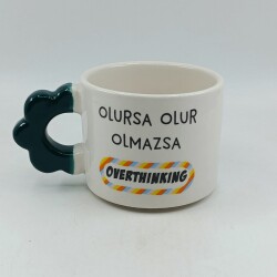OLMAZSA OVERTHINKING-PAPATYA KUPA - YEŞİL SAP - 
