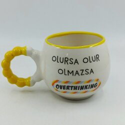 OLMAZSA OVERTHINKING-PUF KUPA - SARI SAP SARI TURNET - 