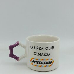 OLMAZSA OVERTHINKING-YILDIZ KUPA - MOR SAP - 