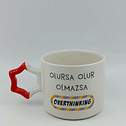 OLMAZSA OVERTHINKING-YILDIZ KUPA - TURUNCU SAP - 