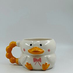 ÖRDEK - 3D-3D KABARTMA KUPA - 3D ŞİRİN ÖRDEK - 
