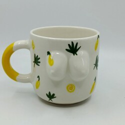 ORGANİK LİMON-3D-3D KABARTMA KUPA - BEREKET KUPA - 