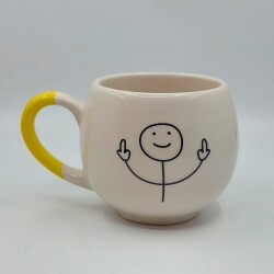 ORTA PARMAK ÇOCUK-BALON KUPA - SARI SAP - 