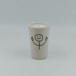 ORTA PARMAK ÇOCUK-SERAMİK PANDORA MUM - TEKLİ - 