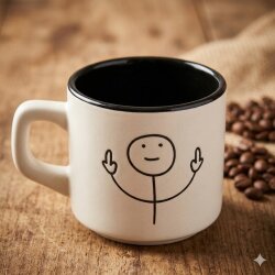 ORTA PARMAK ÇOCUK-VENUS KUPA - SİYAH İÇ - 