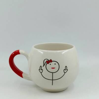 ORTA PARMAK KIZ ÇOCUK-BALON KUPA - KIRMIZI SAP - 1