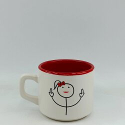 ORTA PARMAK KIZ ÇOCUK-VENUS KUPA - KIRMIZI İÇ - 