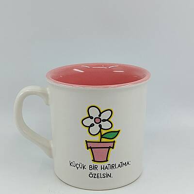 ÖZELSİN-İDA KUPA - KREM SAP KREM GÖVDE PEMBE İÇ - 1