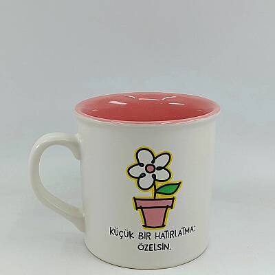 ÖZELSİN-İDA KUPA - TRANSPARAN SAP TRANSPARAN GÖVDE PEMBE İÇ - 1