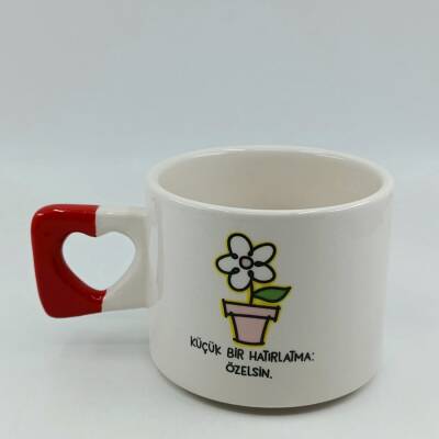 ÖZELSİN-KALP KUPA - KIRMIZI SAP - 1