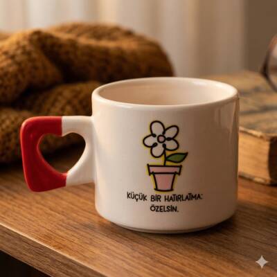 ÖZELSİN-KALP KUPA - KIRMIZI SAP - 1