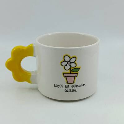 ÖZELSİN-PAPATYA KUPA - SARI SAP - 1