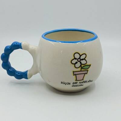 ÖZELSİN-PUF KUPA - MAVİ SAP MAVİ TURNET - 1