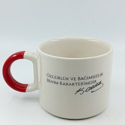 ÖZGÜRLÜK VE BAĞIMSIZLIK-D KUPA - KIRMIZI SAP - 
