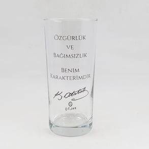 ÖZGÜRLÜK VE BAĞIMSIZLIK-RAKI BARDAĞI - ŞEFFAF - 1