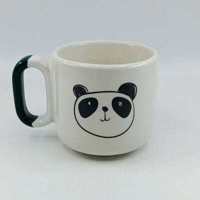 PANDA ÇİZİM - ARYA ÇAY FİNCANI - YEŞİL SAP - 1