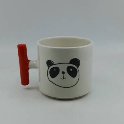 PANDA ÇİZİM - T KUPA - TURUNCU SAP - 1