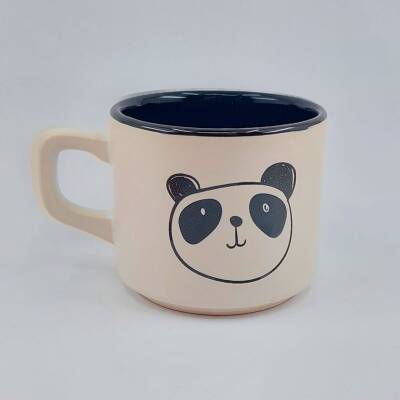 PANDA ÇİZİM - VENUS KUPA - SİYAH İÇ - 1