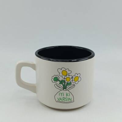 PAPATYA BUKET İYİ Kİ VARSIN-VENUS KUPA - SİYAH İÇ - 1