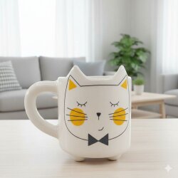 PAPYON KEDİ-KEDİ KUPA - TRANSPARAN SAP - 