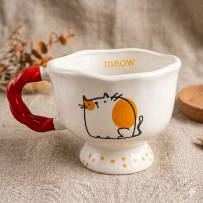 PATİLER VE MEOW-SET-BALERİN KUPA - KIRMIZI SAP - 1