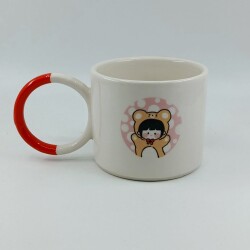 PEMBE BENEKLİ KIZ ÇOCUĞU-O KUPA - TURUNCU SAP - 