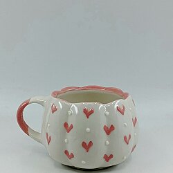 PEMBE KALPLER SARMAL - 3D-ÇİÇEK KUPA - 3D - 