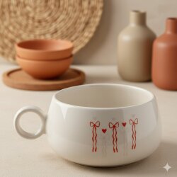 PEMBE KIRMIZI KURDELELER-LUNA KUPA - TRANSPARAN - 