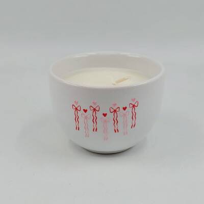 PEMBE KIRMIZI KURDELELER-MONO MUM - TEKLİ - 1